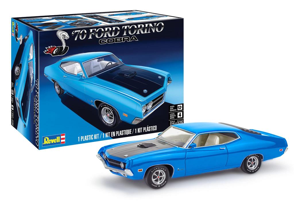 America Revell 70 Ford Torino Cobra Plastic Model 14534 1/25