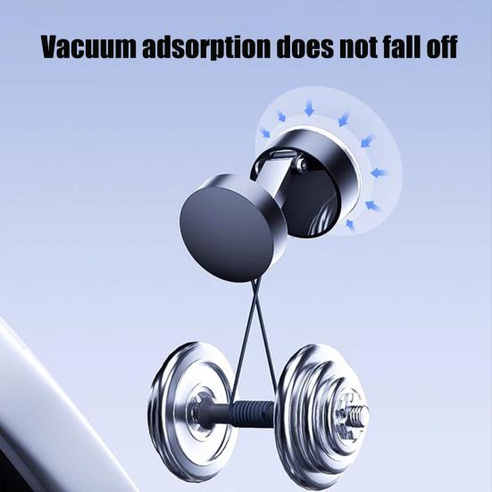 Magnetic Phone Holder with Vacuum Suction Cup 360 Degrees Rotating Universal Hands-free Portable Travel Folding Mobile Phone Mount