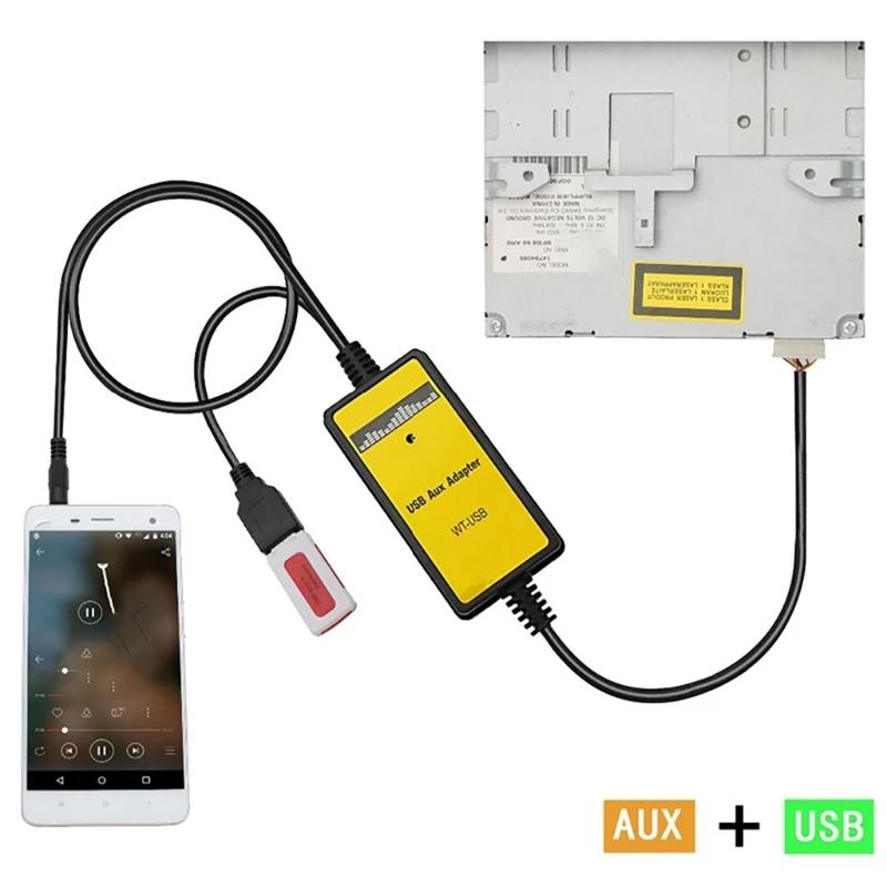 Car MP3 Sound Cable Adapter for 1168 1269 4103 14789909 14792086 14792089 14794008 14794522 Ensures Clear Sound Quality