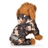 Dog Raincoat Reflective Waterproof Pet Hooded Overalls Puppy Cat Camouflage  Rain Coat Pet Clothing