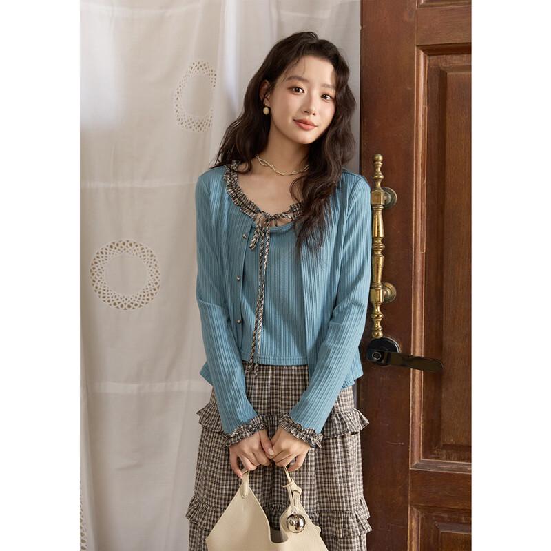 Mixiu Ribbed Knit Top S