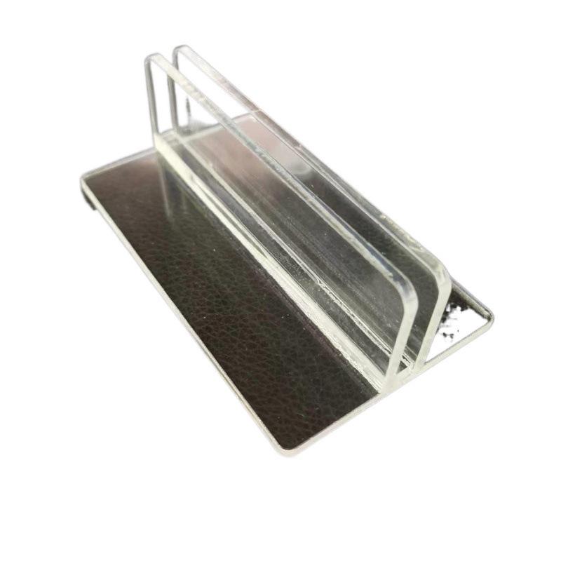 Acrylic Magnetic Clip for Signs - Transparent Plastic Snap Holder for Shelves