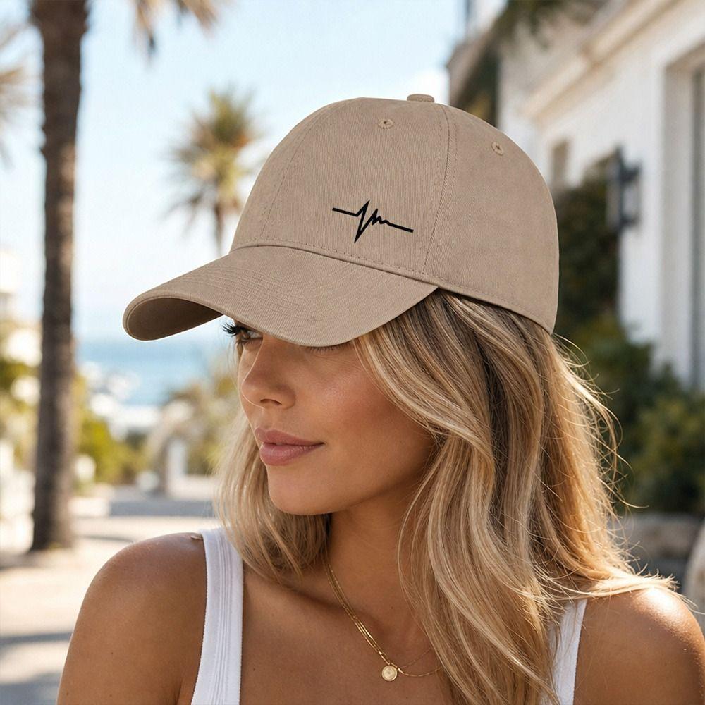 Lifeline Baseball Cap Heartbeat Visor Vintage Sun Hat Outdoor