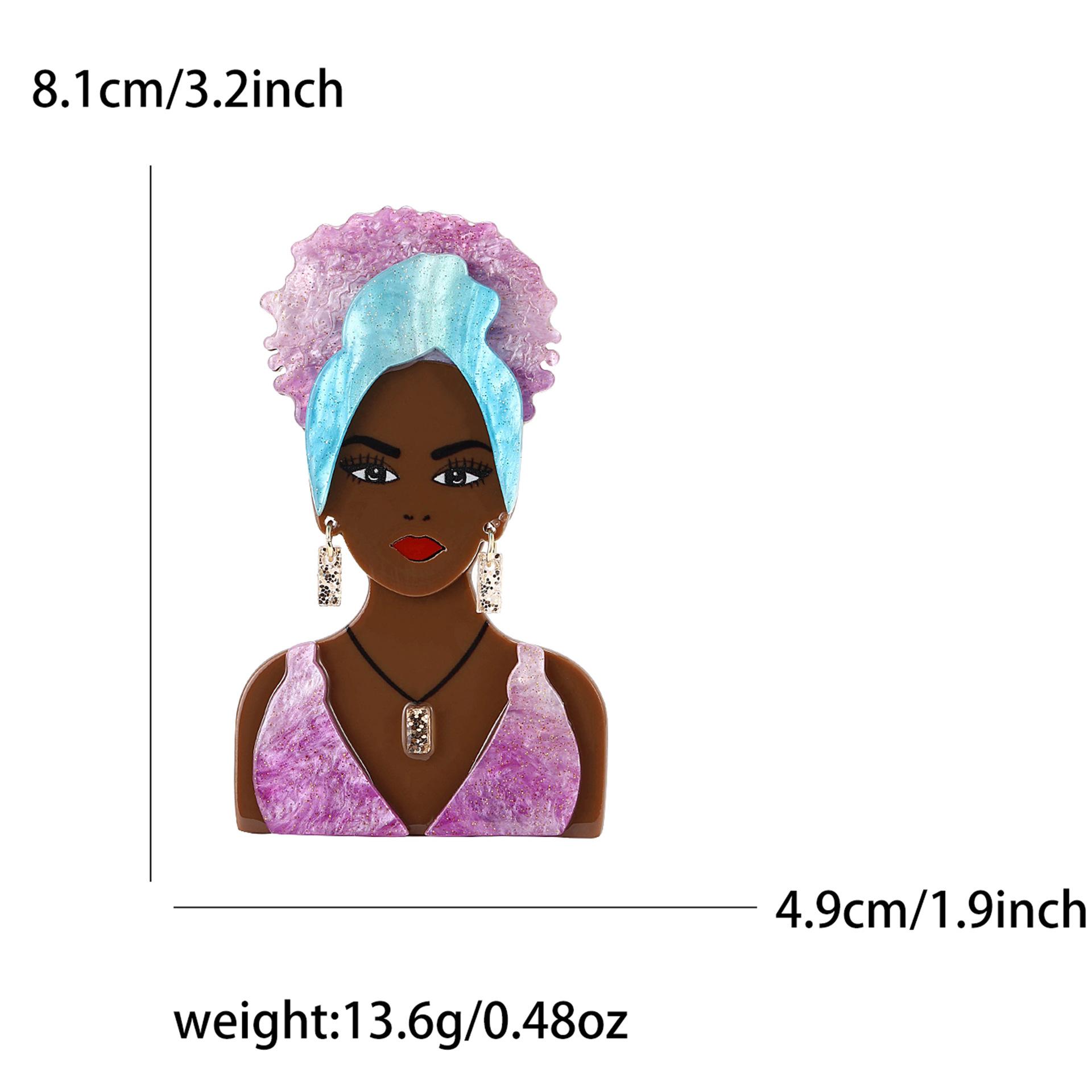 Акриловая черная брошь для девочки, креативная женская рубашка, корсаж, украшение, булавка