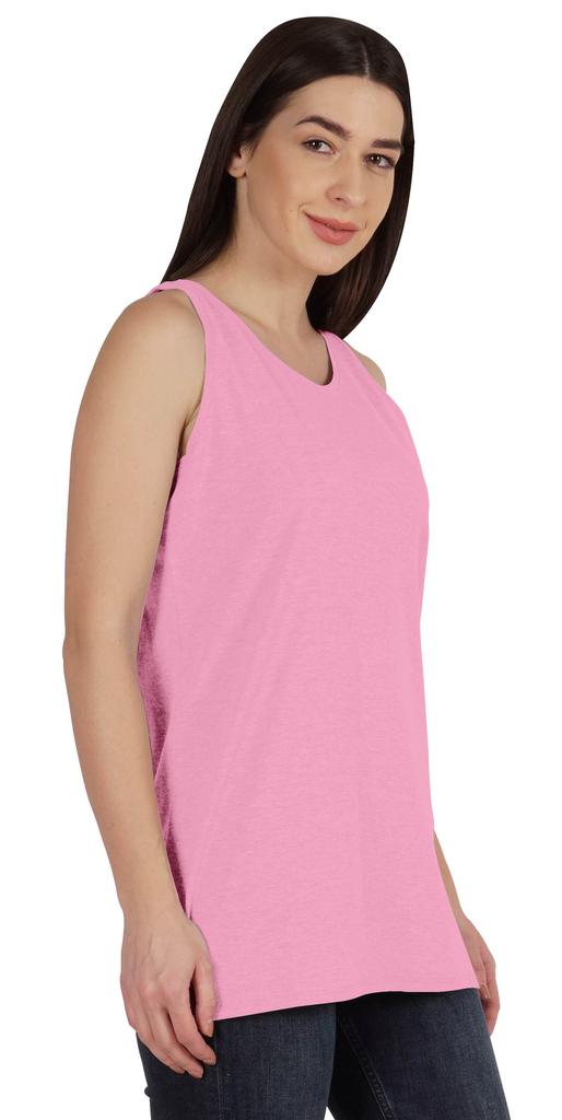 Inkmeso Women  s   Solid Sleeveless Tank Tops Scoop Neck Summer T-shirt Casual