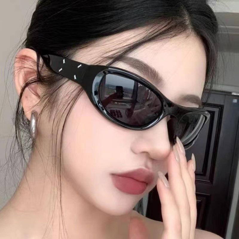 1PC plastic new headband sunglasses UV resistant internet famous street po concave design