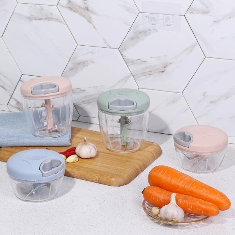 Manual Rope Stirrer Meat Grinder Garlic Blender Auxiliary Food Such As Scallion Ginger Garlic Puree Shrimp Puller Garlic Grinder
