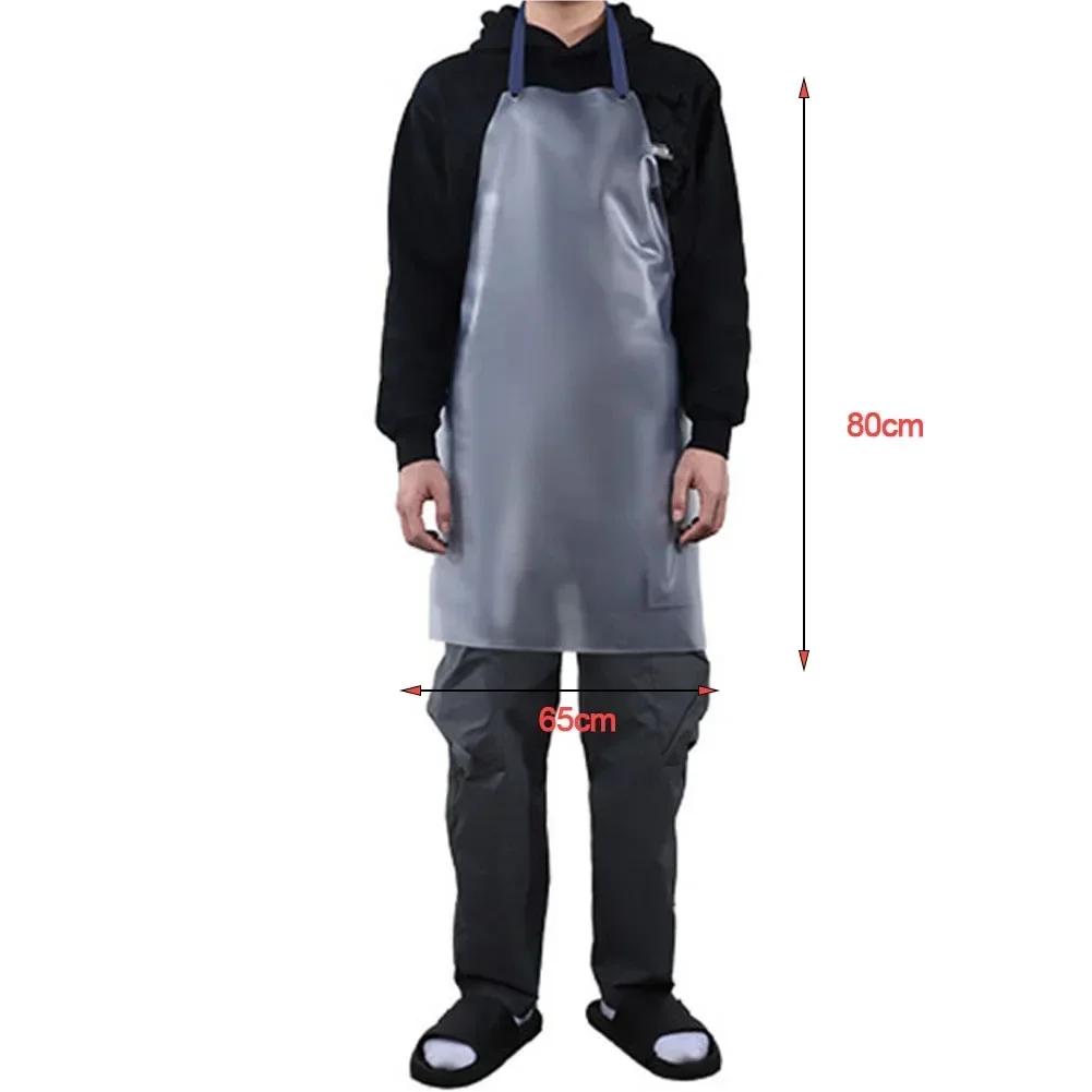 

Multi-size Apron Waterproof Oilproof Home Housework Cleaning Protector Transparent PVC Apron Kitchen Baking Cooking Supplies