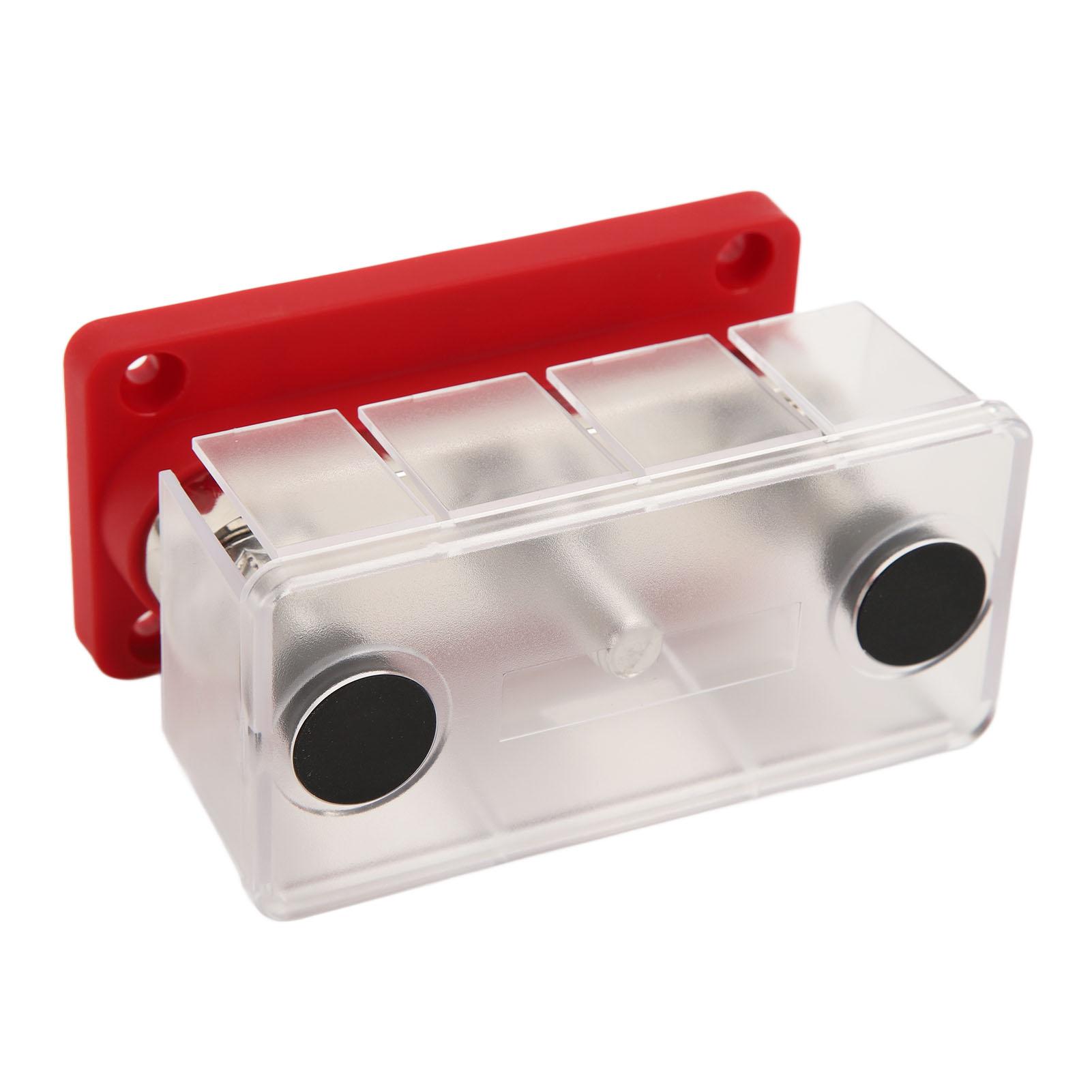 

12‑48V 600A Power Distribution Block 3 Studs M10 Battery Junction Block Bus Bar for Car Trucks RVs Marine Boats Industrial Equipment