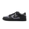 Dunk Leather Wrapping, Wear Resistant And Non Slip Low Top Skateboard Shoes Unisex Black Gray IO7606-010(Team59-)