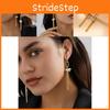 Tassel Modern Geometric Earrings For Women Simple Pearl Gold Design