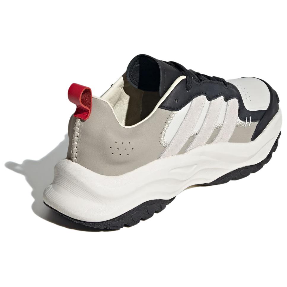 Adidas Maxxwavy Leather Comfortable Versatile Low-Top Dad Shoes Unisex Sneakers White Black Gray IF9267