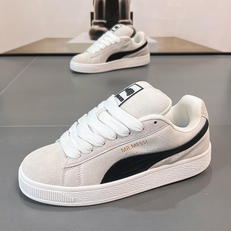 Autumn new men's shoes flat-soled versatile board shoes fashionable couple student sports shoes trendy bread shoes
