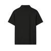FILA Blue Solid Polo Neck Pullover Knitted Short Sleeve Polo Shirt Men tops F11M622129F-BK