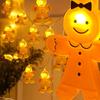 Christmas Festive Atmosphere Decoration Led String Lights, Small Lights, Children'S Cartoon Pendants, Colored Light Strings