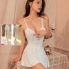 Verlockendes durchsichtiges Camisole-Nachthemd-Set