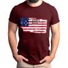 Men's Father's Day Flag Printed T-Shirt Men's Loose Casual Short Sleeve Top