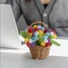 Simulated Flower Potted Plant Crochet Flower Ornament