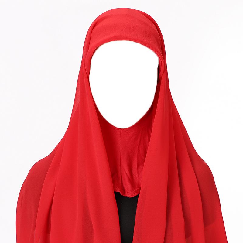 High Quality Muslim Instant Hijab Scarf Women Plain Ready Easy Wear Hijab for Girls