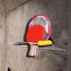 Table Tennis Storage Display Rack Multiple Layer Adjustable Home Wall-mounted Sports Supply Accessories