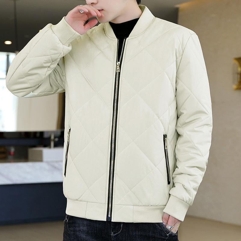 

New autumn and winter men s jacket fleece thickened warm tooling jacket loose cotton-padded clothes trendy men s clothes M