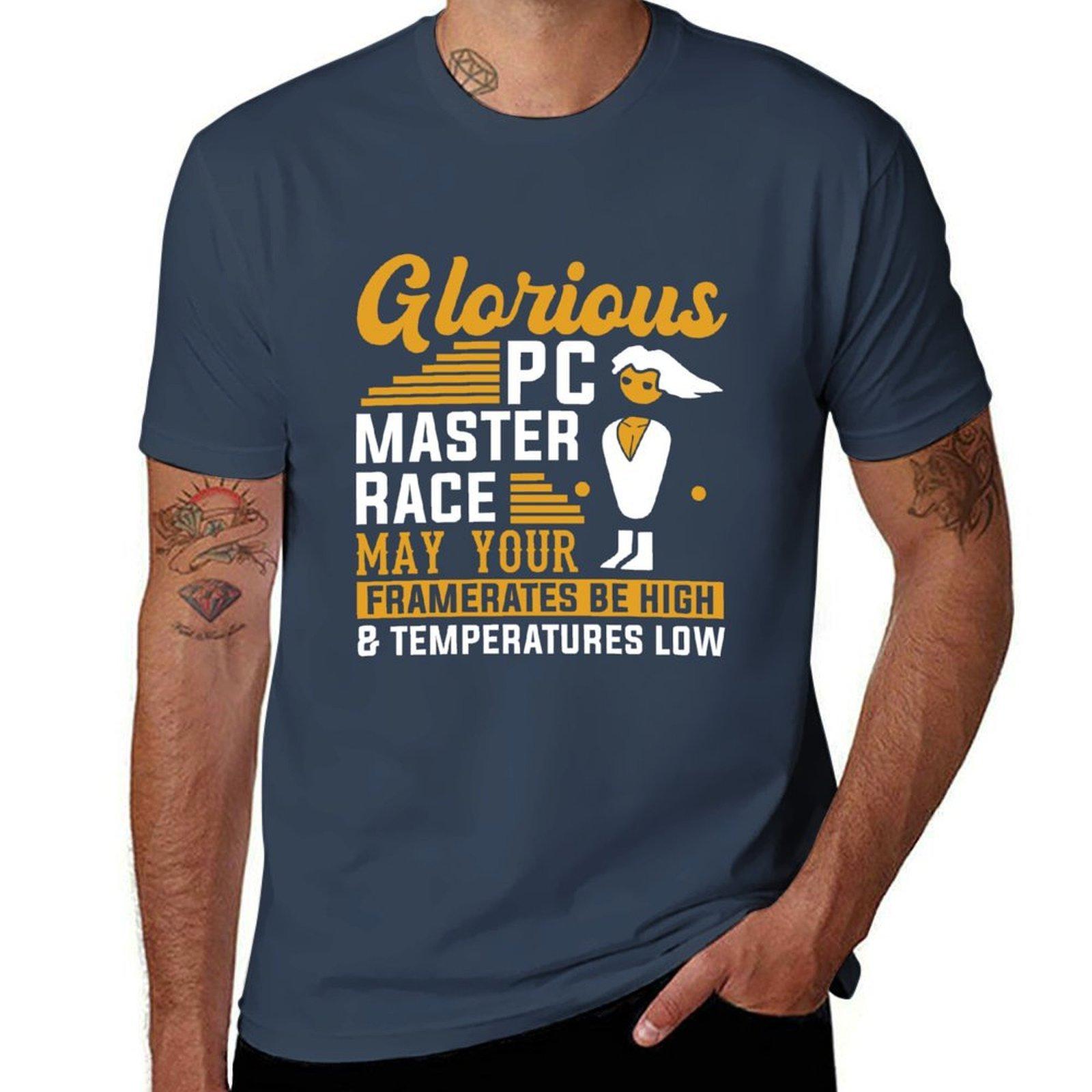 Pc Computer Master Race Cpu Framerate High Gaming Gift Gamer Tshirt Active Wear Sports Tshirt For Unisex S
