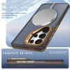Metal Lens Stand Magnetic Magsafe Phone Case for Samsung S25 Edge S23 Plus FE S24 Ultra Quality Shockproof Wireless Charge Cover