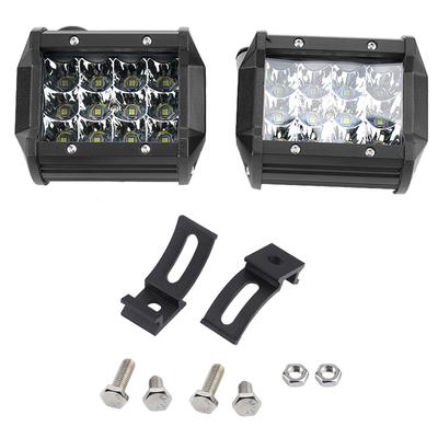 1 Pair 4inch 4Row 36W LED Universal Working Light Bar Driving Lamp Car Truck Modification