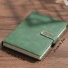 Vintage A5 Leather Notebook with Personalized Soft Cover - Perfect for Business Meetings and College Life