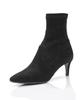 2Comm Suede Stiletto Ankle Boots [Black]