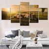 5 Pieces Animals Canvas Poster Painting Play Time Cute Baby Boy Wallpaper Home Decor Wall Picture Arts For Living Room Artwork No Frame