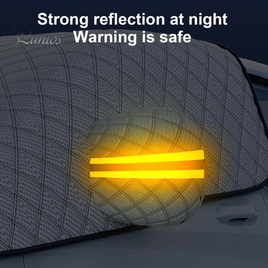 Automobile Ice Shield Snow Cover Foldable Design Wear Resistant Easy Installation Anti-Freezing Winter Car Windshield Snow Cover