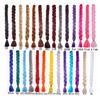 41-inch Single-Color African Dyed Braided Wig, 165g