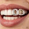 Hip Hop Irregular Heart Hollow Grillz for Men's Halloween Performance Accessories