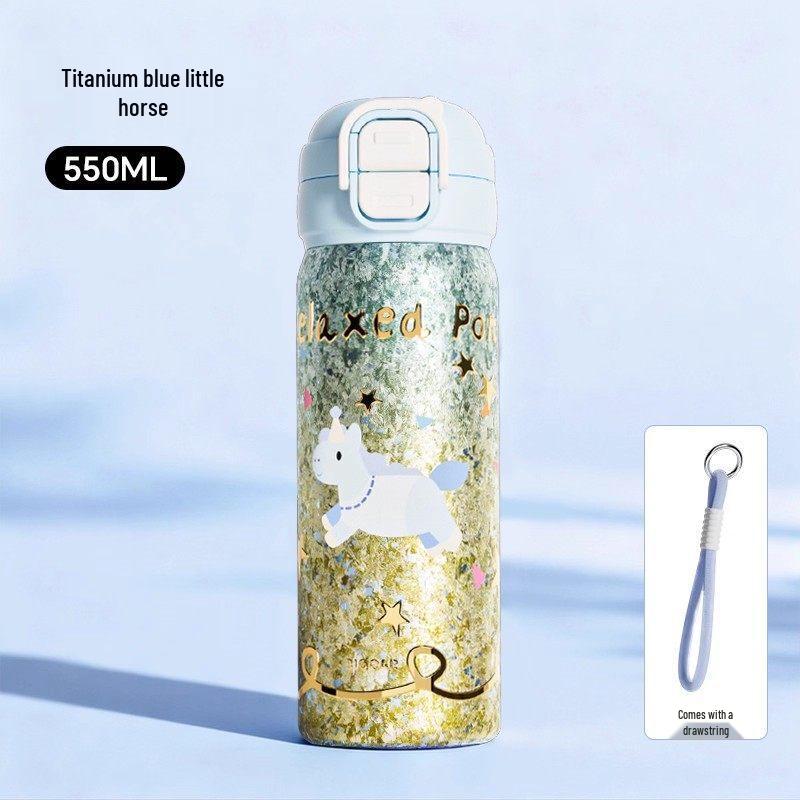 Shangqi Kids Insulated Straw Water Bottle