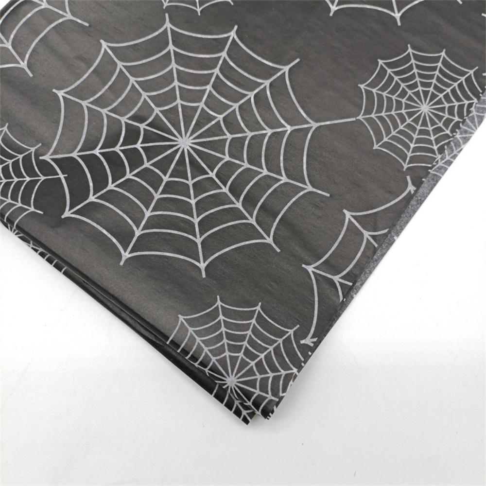 20 Sheets 50*35cm Halloween Tissue Paper Pumpkin Bat Skull Gift Packaging Paper Halloween DIY Craft Decorative Wrapping Paper