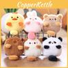 Plush Panda Capybara Keychain Animal Pendant Soft Stuffed Doll Kids Gift Toy