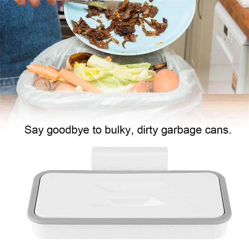 Wandmontierter Küchenmüllständer und Eimer