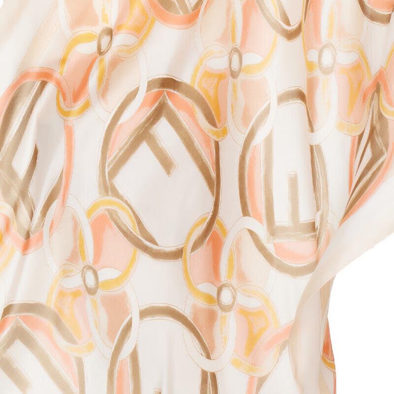 A-S029 Floral Satin Long Scarf