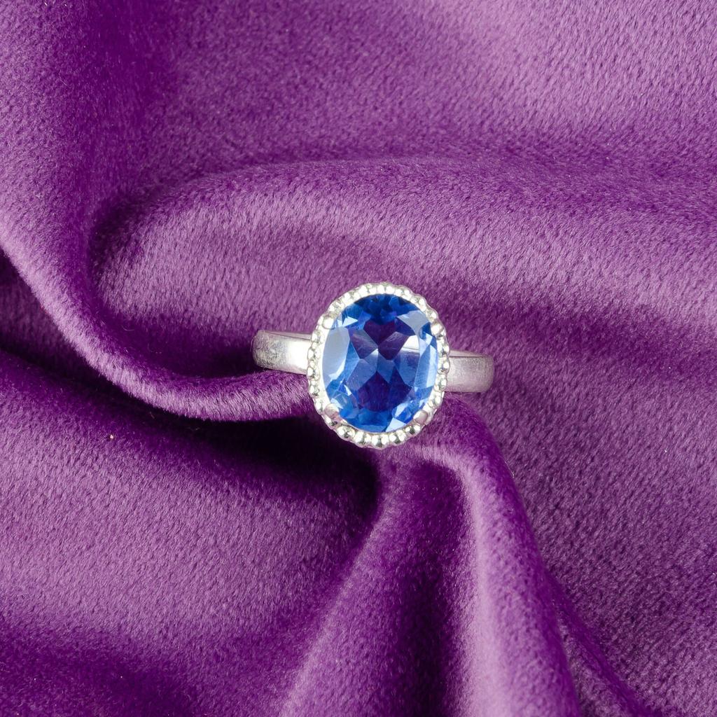 Natural Tanzanite Gemstone 925 Sterling Silver Handmade Jewelry Ring For Gift RR-28-2