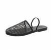 Fashion Weird Style Baotou Women's Slippers Summer Mesh Casual Fashion Solid Color Jacket Women's Shoes Zapatos De Mujer
