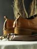 British Square Head Horsehide Retro  Low-top Leather Shoes Trend Thick Bottom Goodyear Leather Bottom Men's Shoes