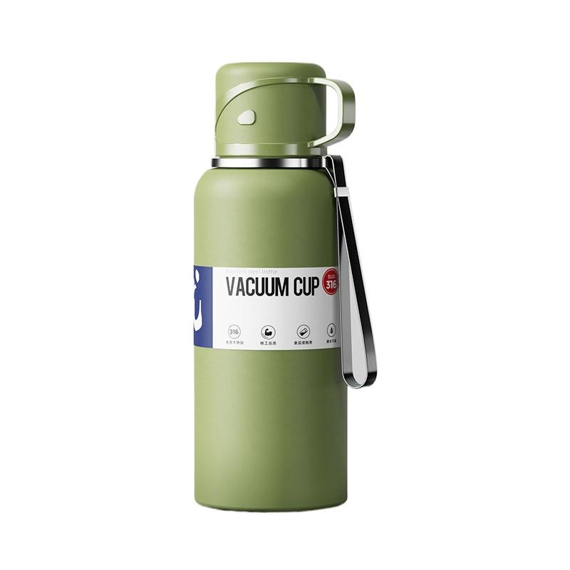 2L Large Capacity Stainless Steel Vacuum Flasks Hot Cold Drink Insulated Water Bottles Outdoor Portable Tea Separation Thermoses