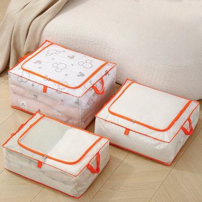 1Pc Storage Bags with Zipper, Large Capacity - Closet, Underbed Storage Organizer for Clothes, Bedding, Toys, Pillows & Blankets