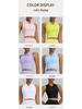 Juman Damen Tennis-Weste mit Front-Reißverschluss und integrierten Polstern - Sport-BH für Yoga & Fitness