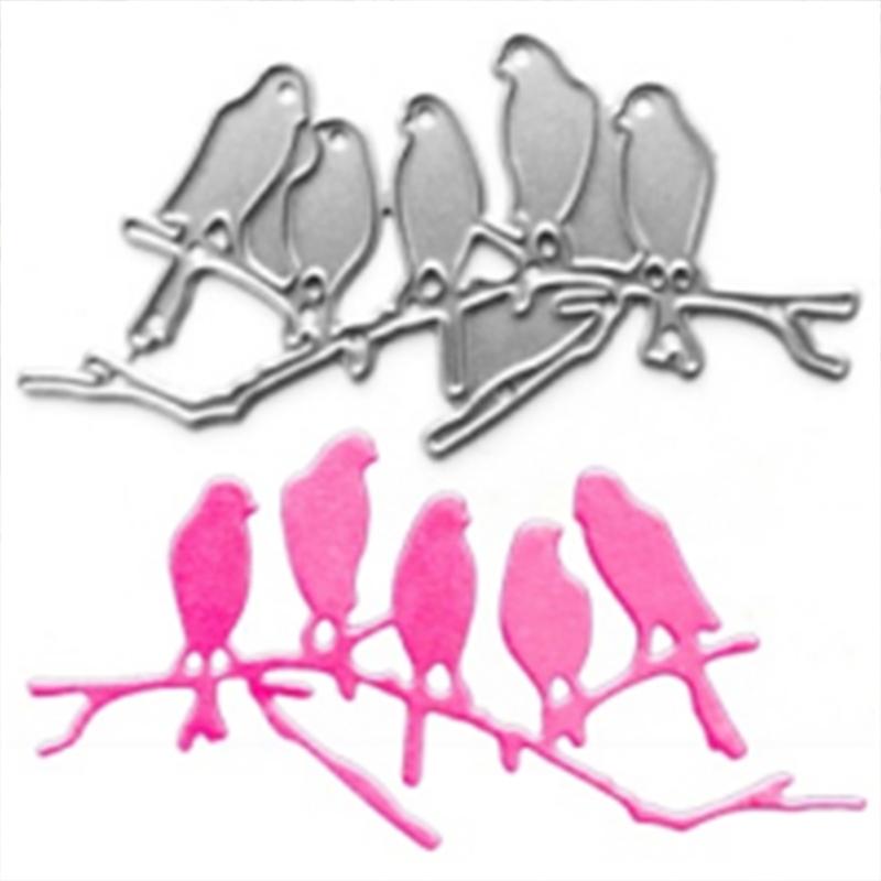 Tree Branch Bird Metal Cutting Dies Handmade Crafts DIY Scrapbooking Embossing Supplies for Children Kids Girls