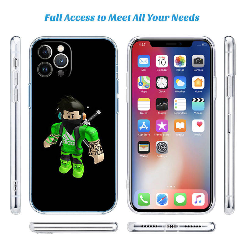 IR21 R-Robloxs Case for Motorola E22S E7 G6 G7 G8 G9 Plus Power Play G10 G20 G04 E30 E40 E22 E20 E13 E15 G22 G23 G05 G75 G35 G55