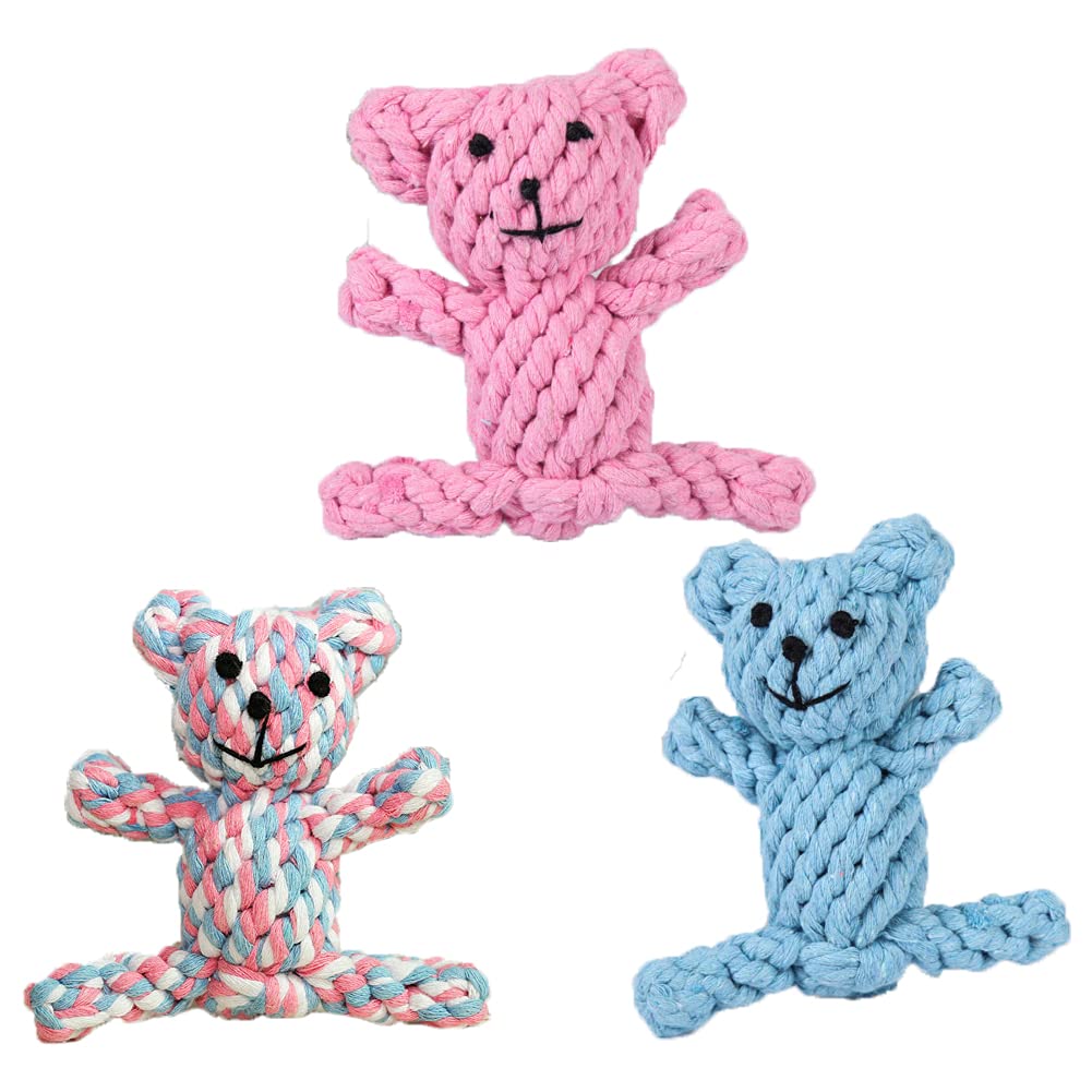 

Bidason Игрушка-канат для жевания для собак, милый хлопок, для снятия стресса, для чистки зубов, облегчение скуки, подходит для собак, 3 штуки, игрушка, игрушка, медведь, канат, хлопок, медведь, облегчение, домашние животные,