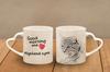 Highland Lynx - cat mug, adorable heart-shaped handle mug, universal gift from Art-Dog brand