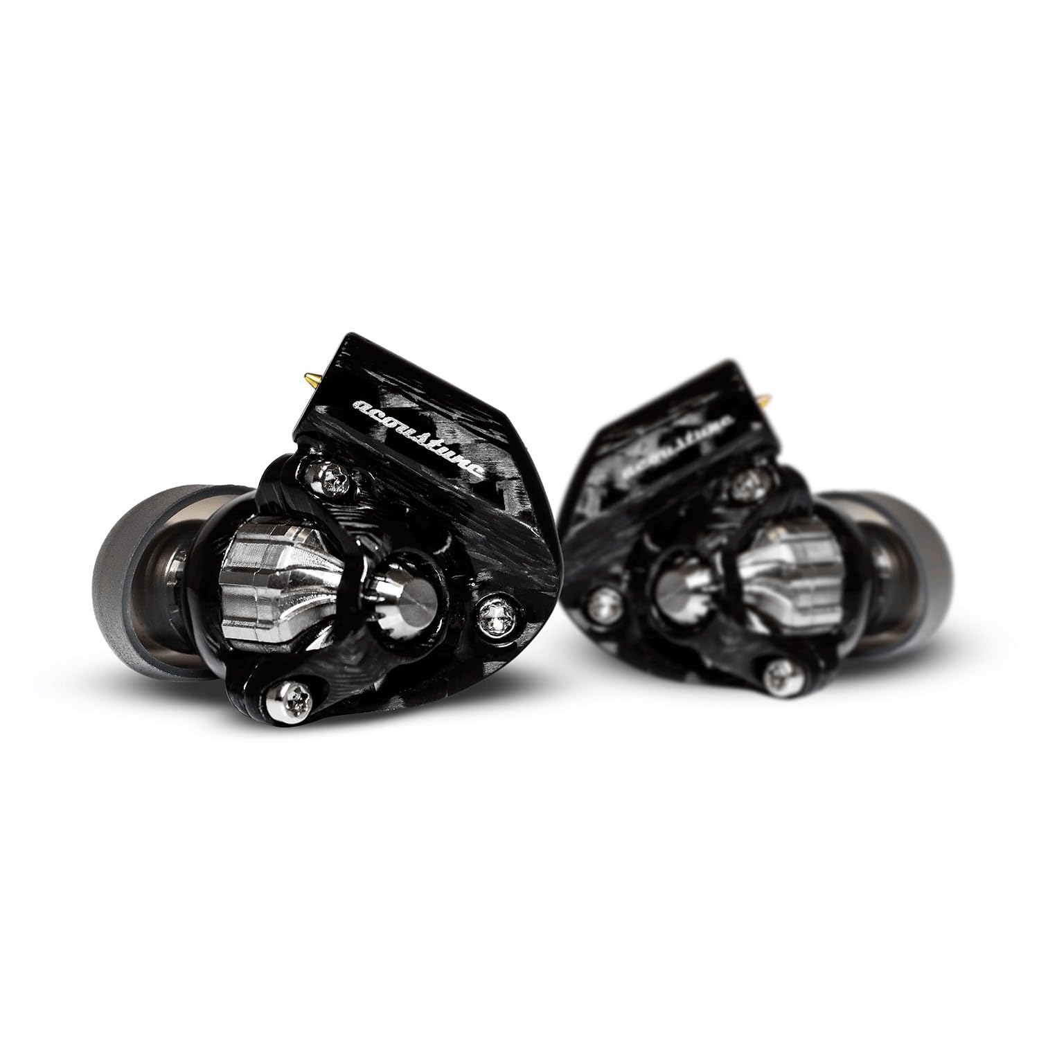 

Acoustune HS1900X SHINOGI Cutting titanium cutting dry carbon Ultra light design body Wired earphone HS1900X-BLK - & [] чорний
